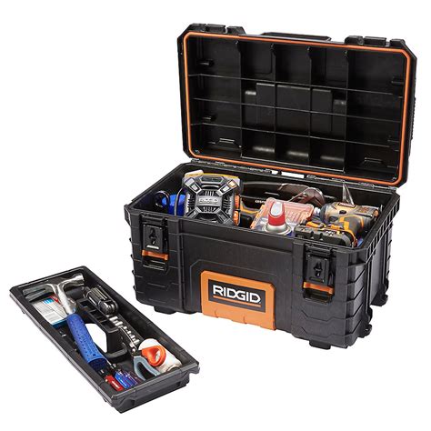 22 metal box|22 in. Pro Tool Box, Black .